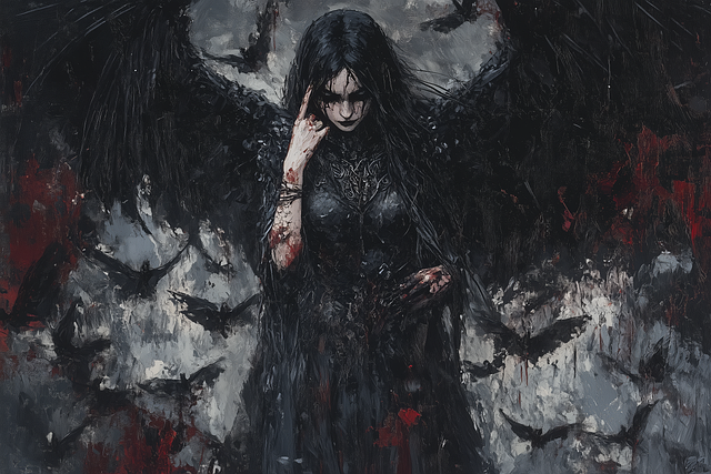 Free ai generated the morrigan morrigan illustration