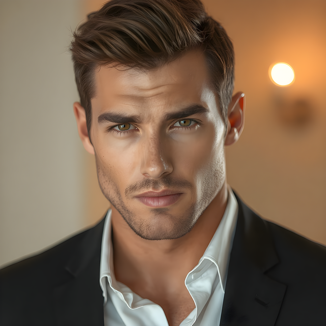 Free ai generated man suit illustration