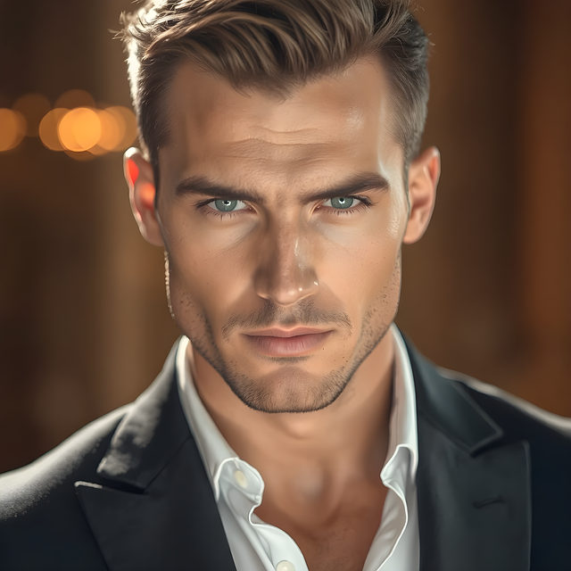 Free ai generated man suit illustration