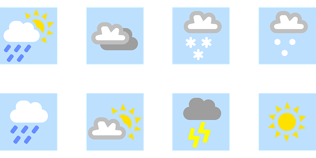 Free weather icons rain illustration