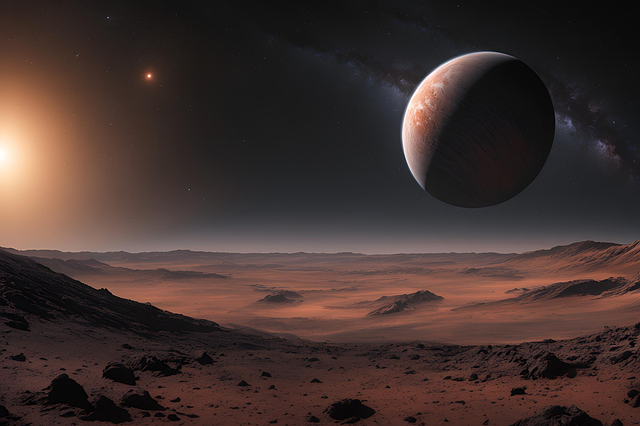 Free ai generated proximo centaury b future exploration illustration