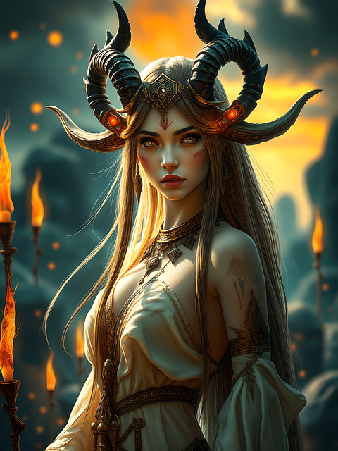 Free ai generated demon devil illustration