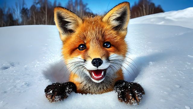 Free fox nature ai generated illustration