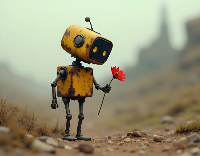 Free ai generated robot nature illustration