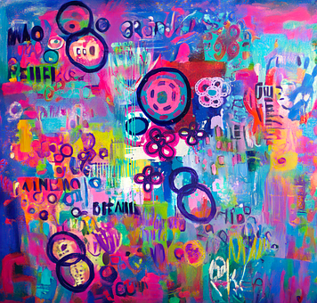 Abstrakt, Blume, Kreis, Geometrisch