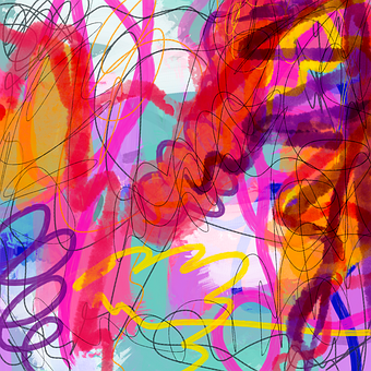 Abstrakt, Wirbelt, Bunt, Regenbogen