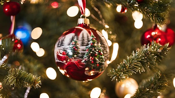 Ai Generado, Árbol, Navidad, Diseño, Oro