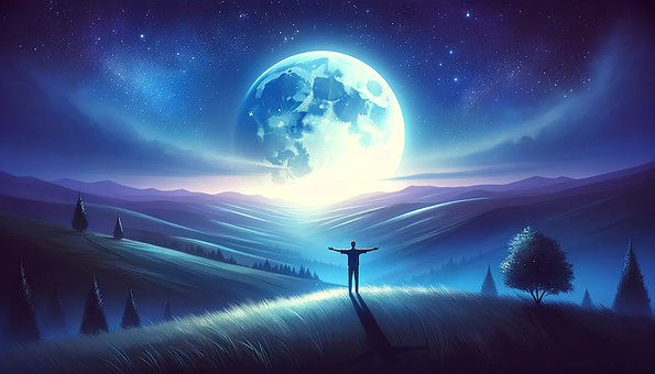 Nacht, Mond, Stimmung, Natur, Der Nebel
