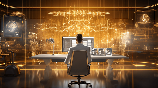 Gold, Büro, Arbeit, Psychologe