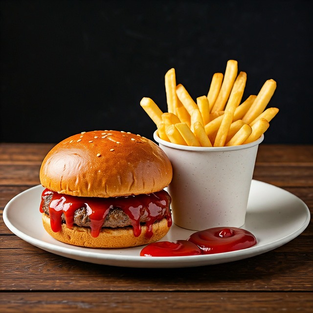 Hamburger, Fritten, Lebensmittel, Burger