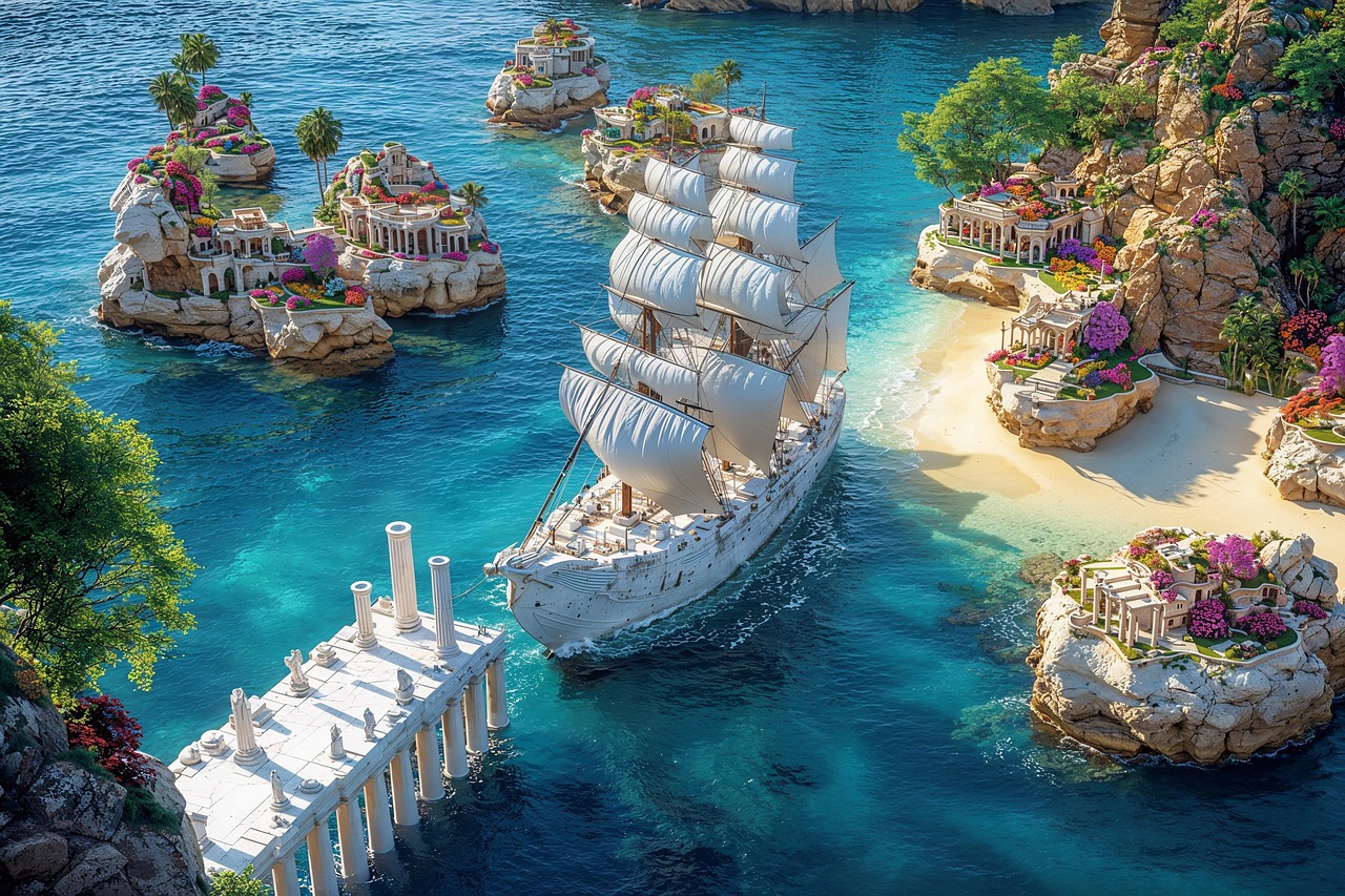 Download free HD stock image of Ai Generated Sailing Free ai generated sailing ship illustration