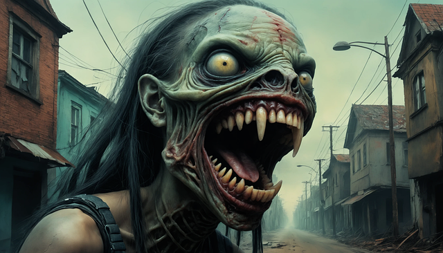 Free monster zombie scary illustration