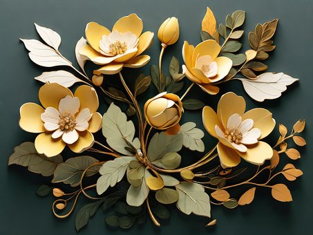 Free Abstract Flowers illustration and picture