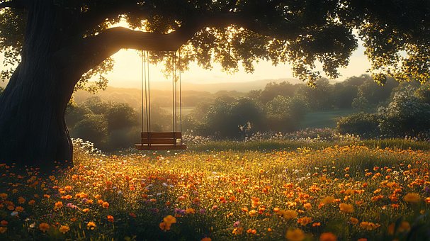 Free Meadow Swing illustration and picture