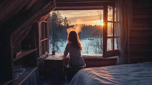 Free Winter Window illustration and picture