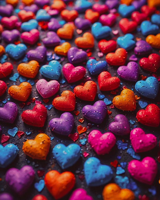 Free valentine's day love heart illustration