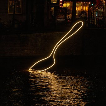 Amsterdam, Lichten, Nacht, Licht, Stad