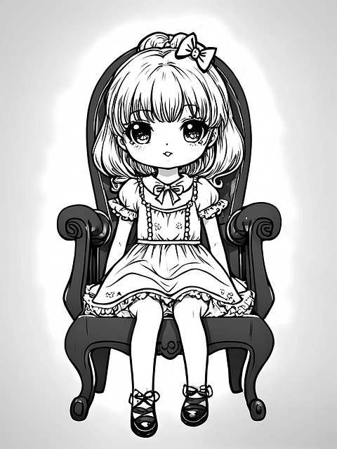 Free Gothic Doll illustration and picture