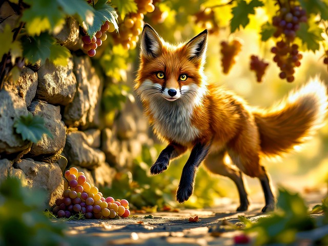 Free ai generated fox wildlife illustration