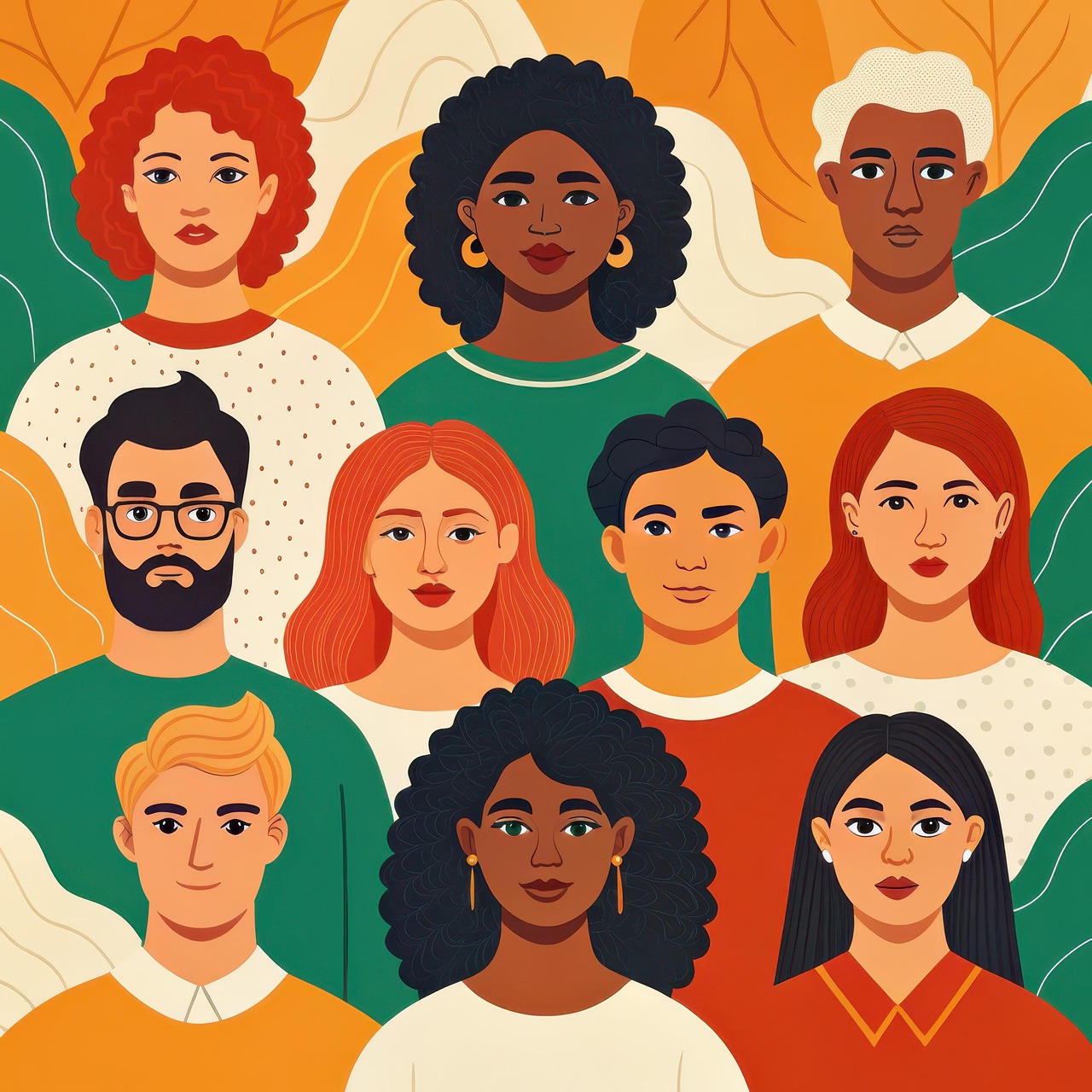 Download youth group people royalty free stock illustration image