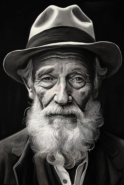 Free Old Man Old Age ai generated image and illustration