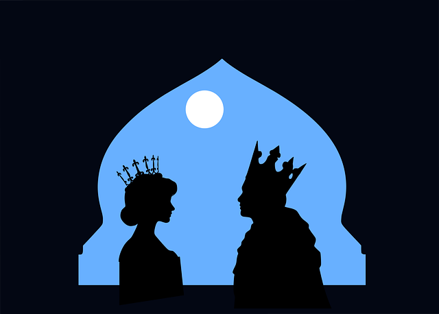 Free princess castle prince vector