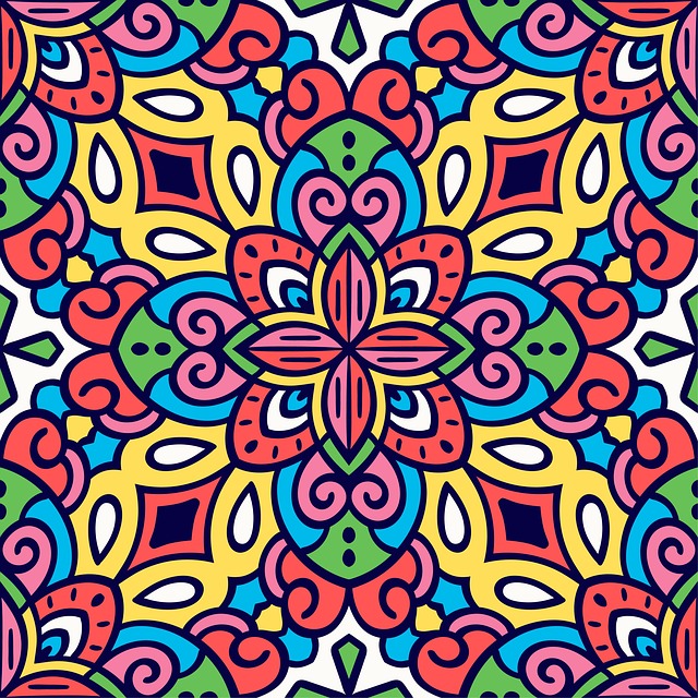 Free mosaic pattern geometric illustration