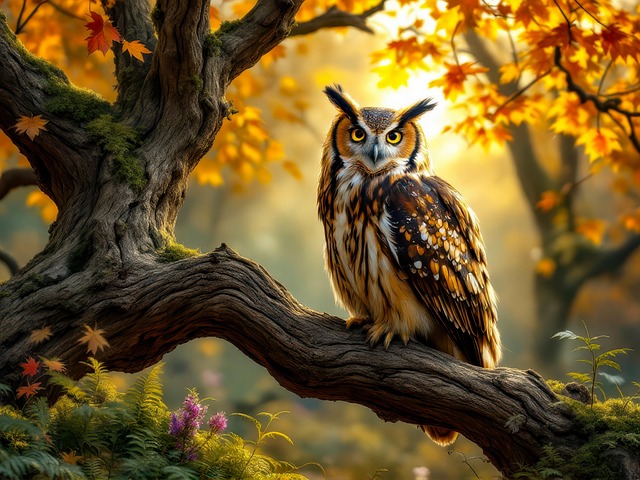Download free HD stock image of Ai Generated Owl Free ai generated owl animal illustration
