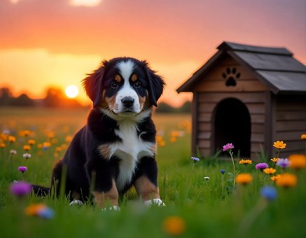 Perro, Perro De Montaña De Bernese