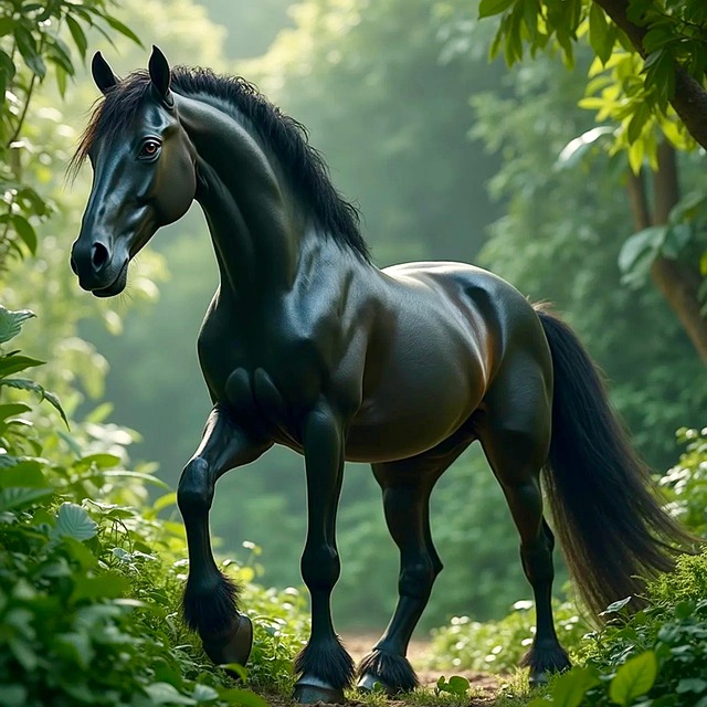 Free ai generated horse beautiful illustration