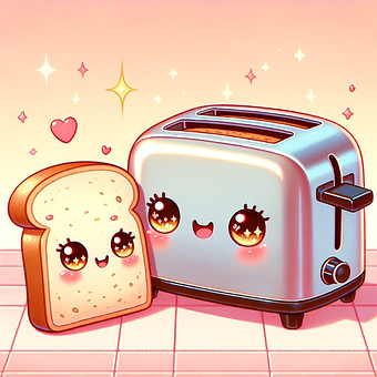 Pâine, Prajitor De Paine, Kawaii, Chibi