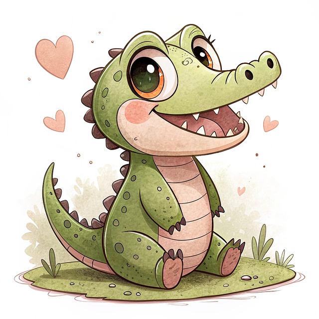 Download free HD stock image of Ai Generated Crocodile Free ai generated crocodile alligator illustration