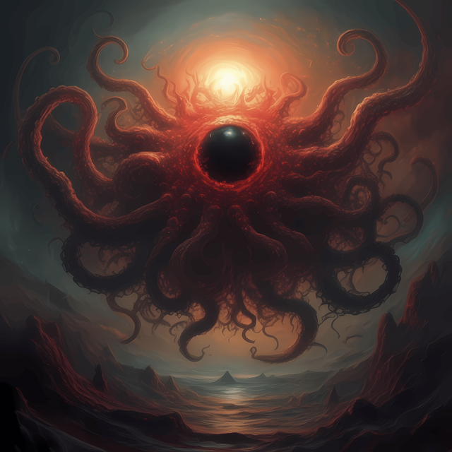 Download Cthulhu Mythos, Cosmic Horror, Elder Gods. Royalty-Free Stock