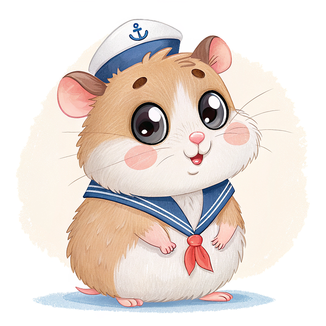 Free ai generated cavy rodent illustration