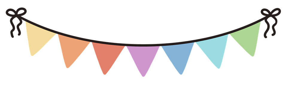 Celebrare, Bunting, Ghirlanda
