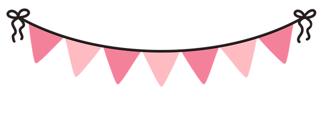 Free celebration fixed garland illustration