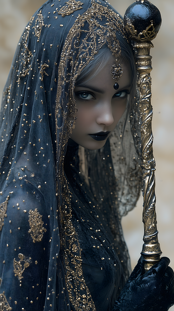 Free ai generated woman enigmatic illustration
