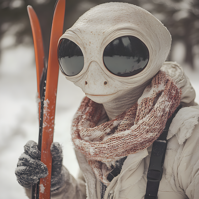 Free ai generated alien extraterrestrial illustration