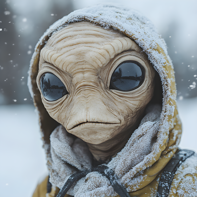 Free ai generated alien extraterrestrial illustration
