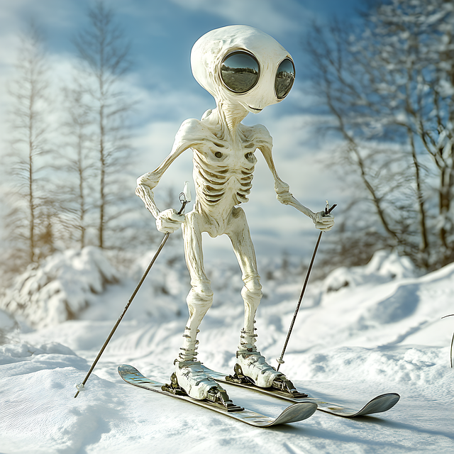 Free ai generated alien extraterrestrial illustration