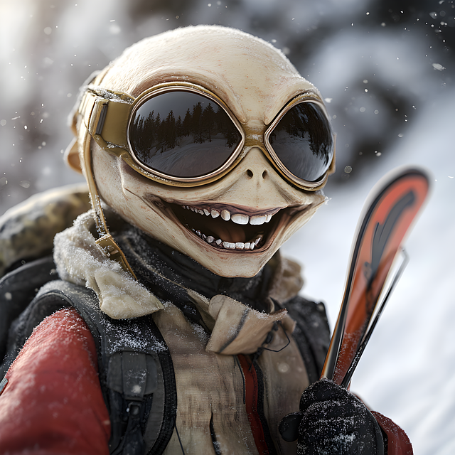 Free ai generated alien extraterrestrial illustration