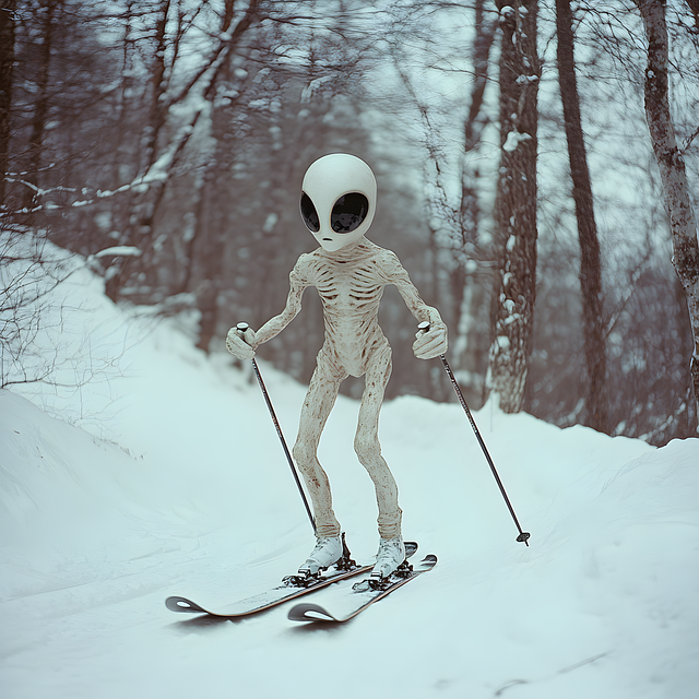 Free ai generated alien extraterrestrial illustration