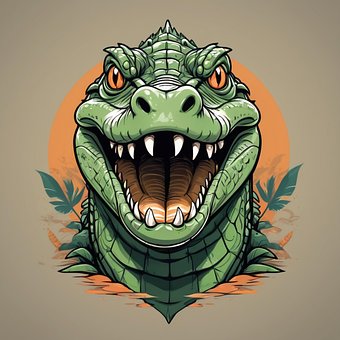Free Crocodile Design illustration and picture
