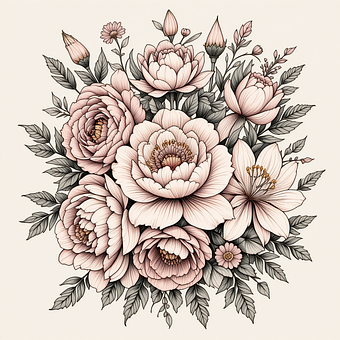 Free Ai Generated Flowers illustration and picture