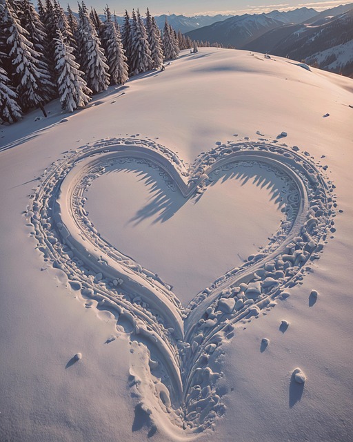 Ai Generado, Corazón, Nieve