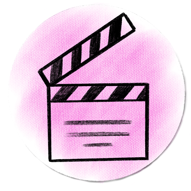 Free film slate clapperboard movie slate illustration