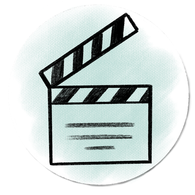 Free film slate clapperboard movie slate illustration