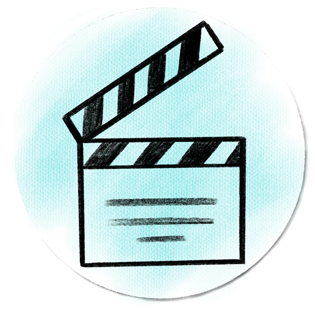 Free film slate clapperboard movie slate illustration