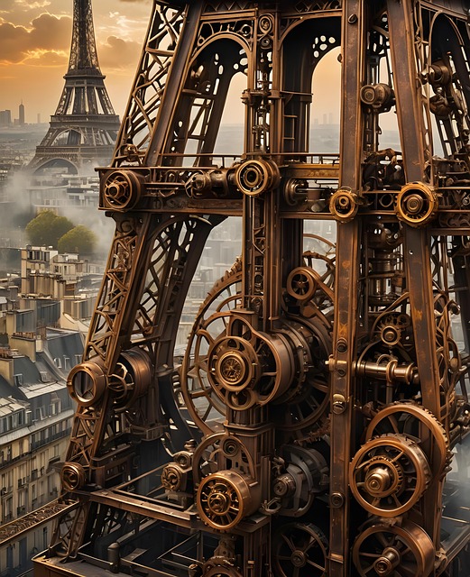 Download free HD stock image of Steampunk Fantasy Free steampunk fantasy gear illustration