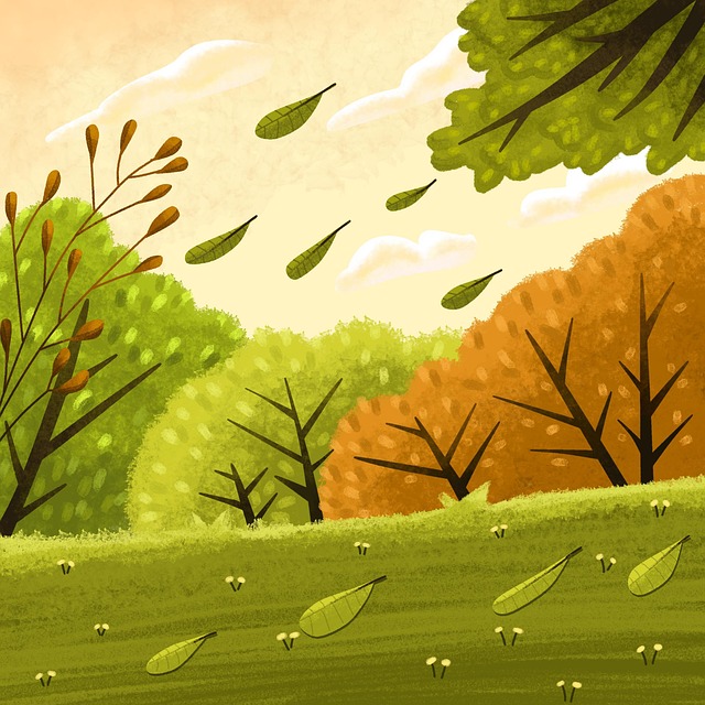 Free autumn fall warm illustration